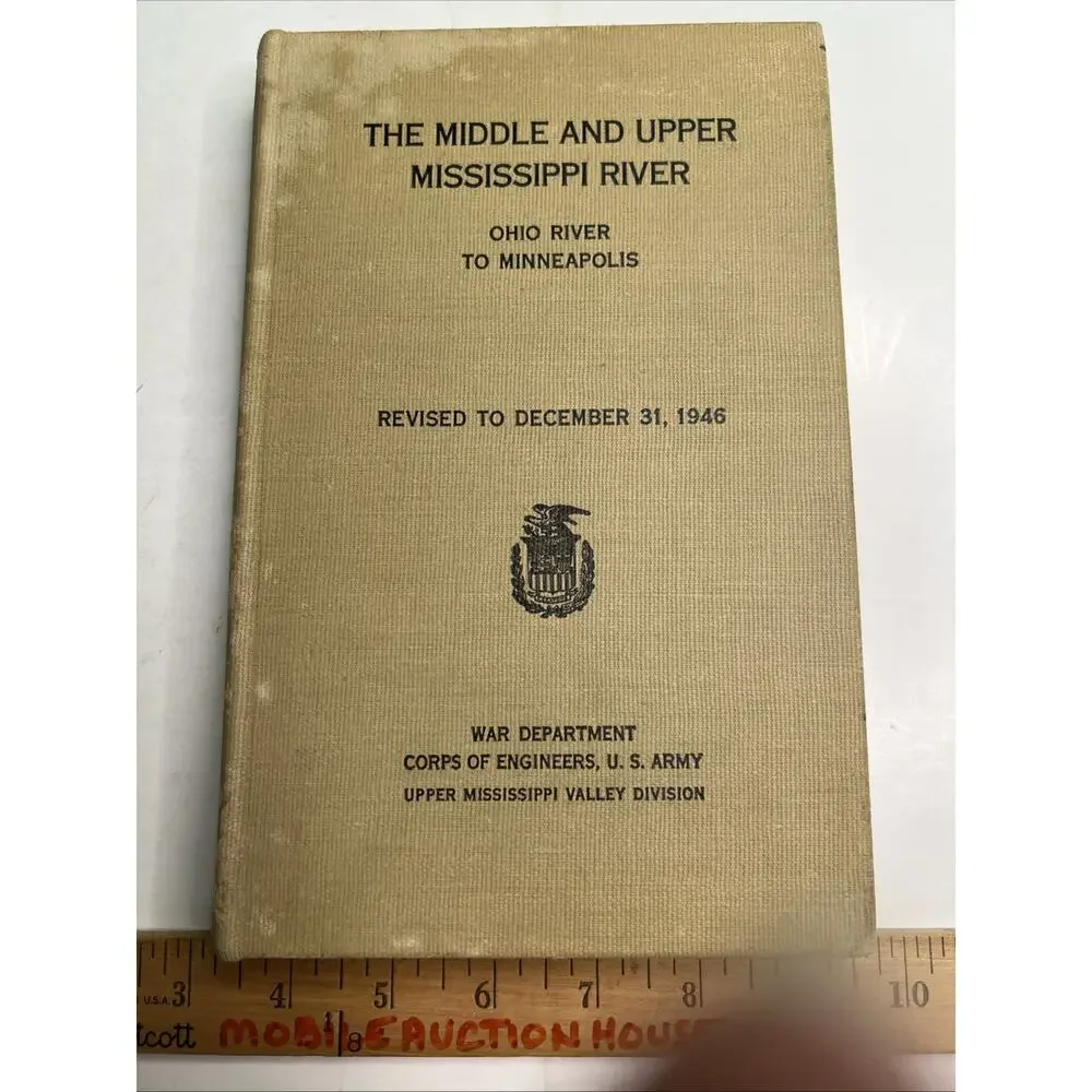 War Dept. US Army Corps of Engineers Mississippi River Navigation Guide 1948 HC